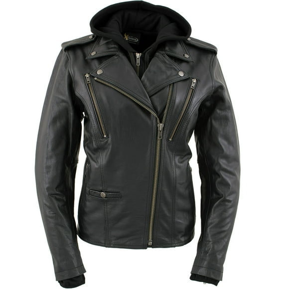 Xelement XS1969 Mens Black Tri-Tex/Leather Jacket Black Medium Xelement XS1969 Mens Black Tri-Tex/Leather Jacket Black Medium